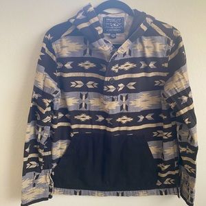 American Eagle Unisex Quarter Button Sweatshirt